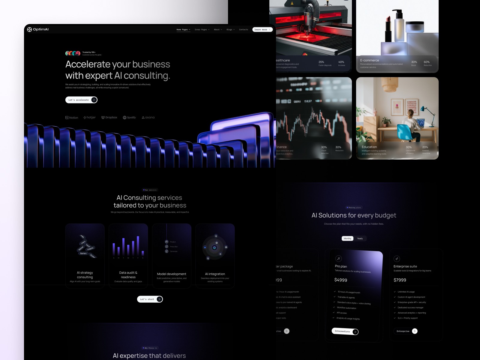 Optim AI template preview